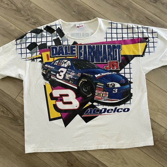 Chase Other - Vintage 1998 Dale Earnhardt Jr #3 ACDelco Chase T-Shirt 2XL 90s NASCAR ALL OVER